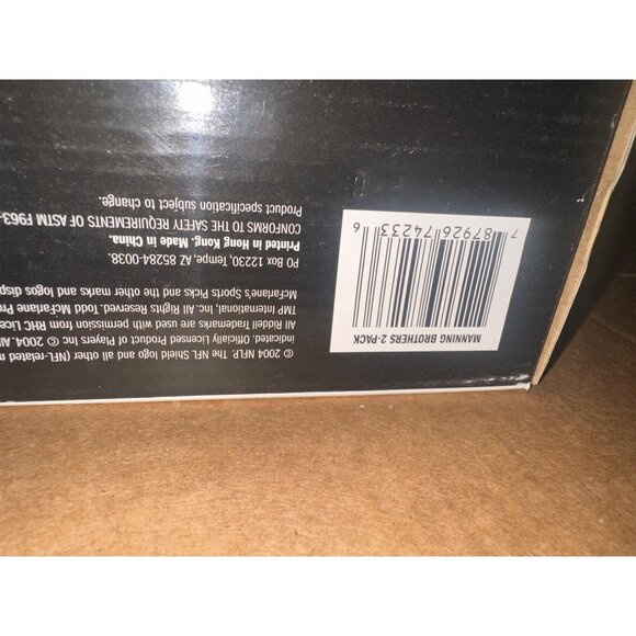 Manning Brothers NFL Deluxe Two-Pack  Peyton & Eli 1998 & 2004 Draft Picks - Picture 3 of 10